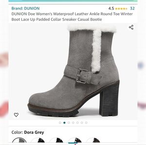 CUTE! SZ 10 GRAY BOOTIES!